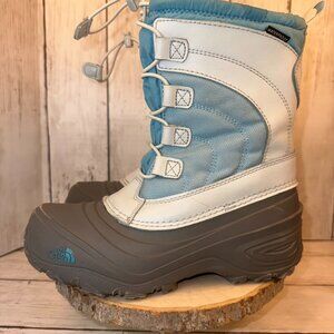 The North Face Youth Alpenglow IV Winter Snow Boots Waterproof Blue Size 3
